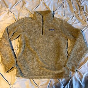 PATAGONIA Los Gatos 1/4-Zip Fleece Pullover Women S Olive Green Outdoor Everyday